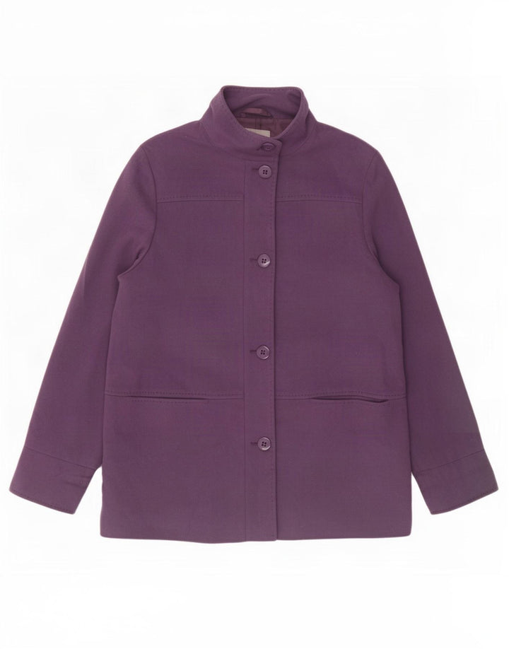 Cappotto da donna Marks & Spencer UK 16 Large Purple New Wool