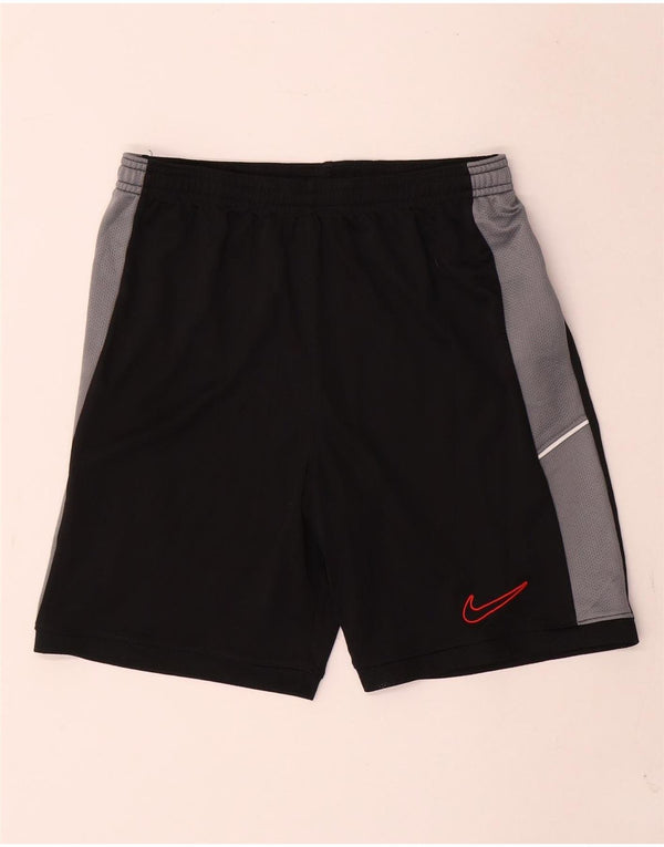Pantaloncini sportivi NIKE da ragazzo Dri Fit 12-13 anni Large Black Colourblock
