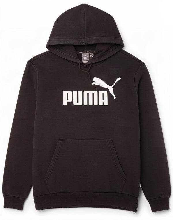 Felpa con cappuccio grafica da uomo Puma media nera