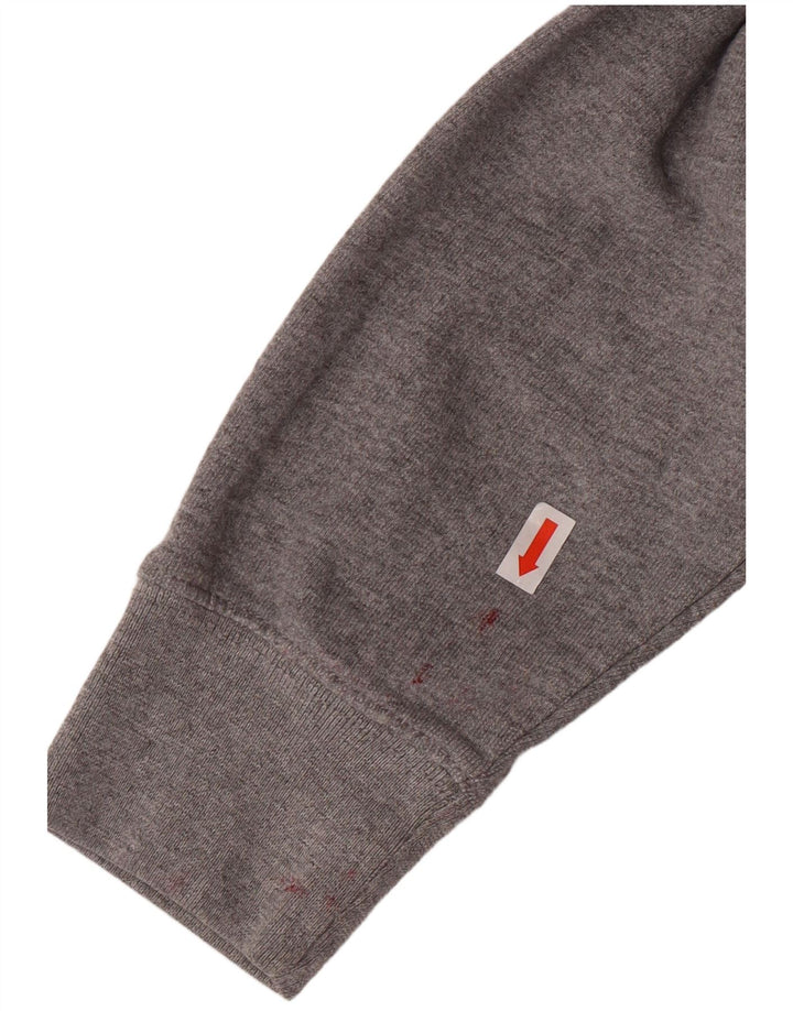 Felpa con cappuccio e zip grafica da uomo di Vans piccola in cotone grigio