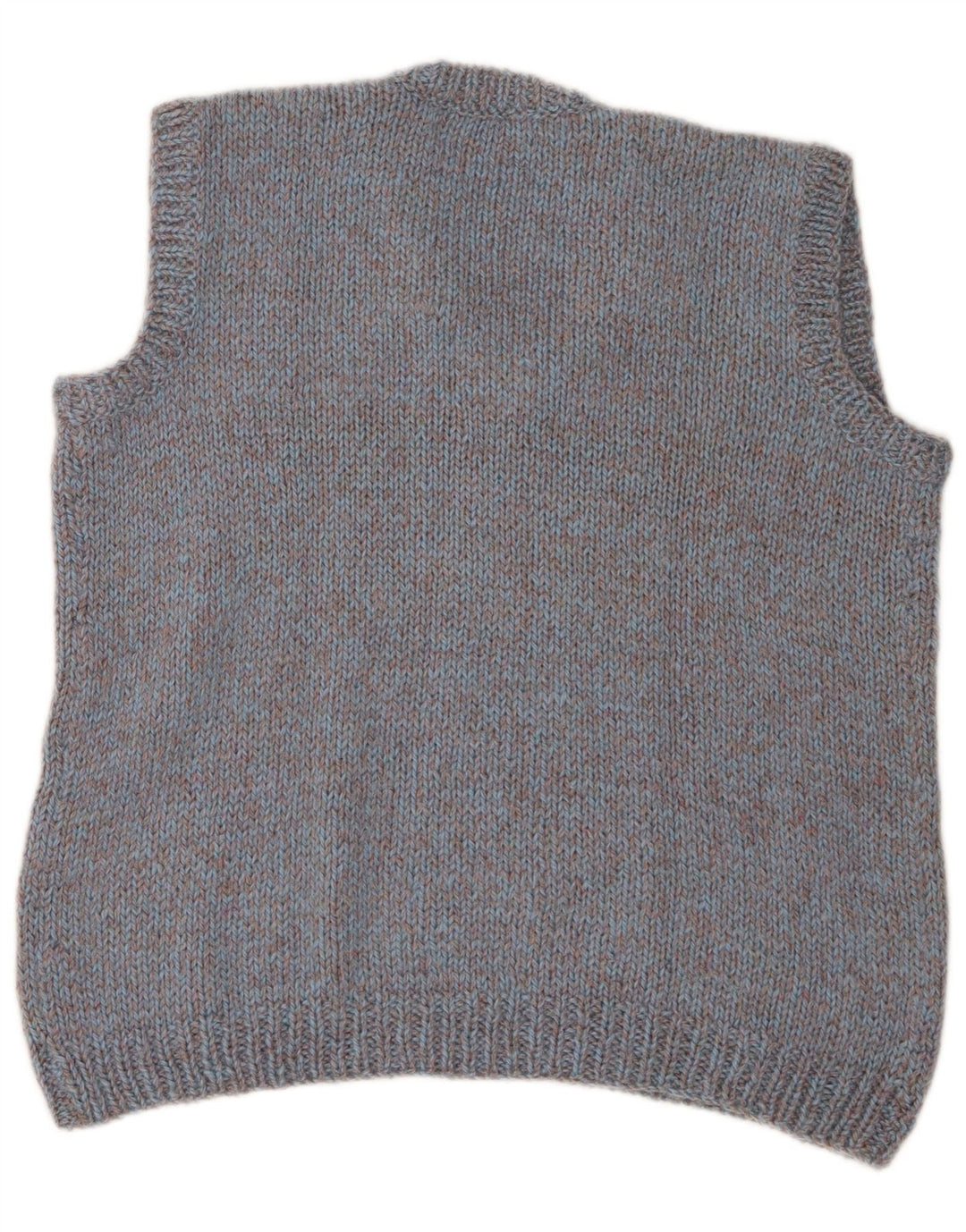 Canotta vintage da uomo, canotta grande blu screziata
