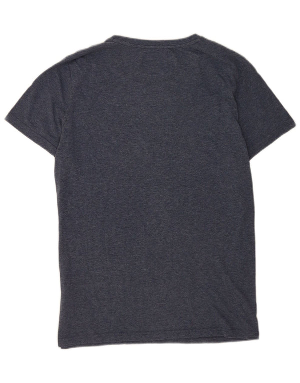 T-shirt da uomo Superdry Top Large in cotone blu
