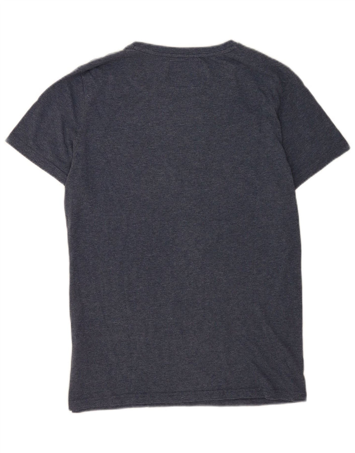 T-shirt da uomo Superdry Top Large in cotone blu