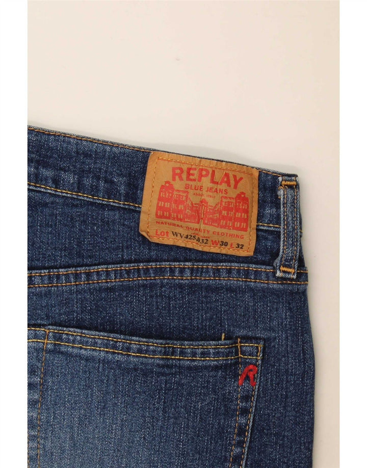 Jeans bootcut da donna Replay W30 L32 cotone blu
