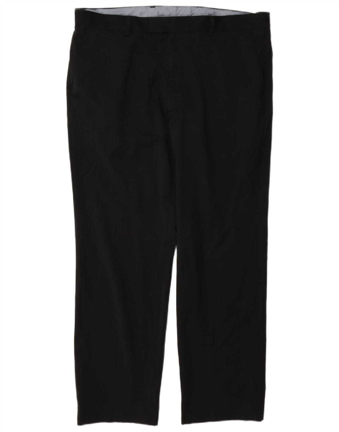 Pantaloni da abito vestibilità regolare da uomo Marks & Spencer W36 L29 lana blu navy