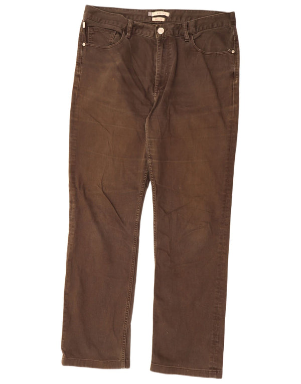 Pantaloni casual dritti da uomo Aigle W36 L32 in cotone marrone