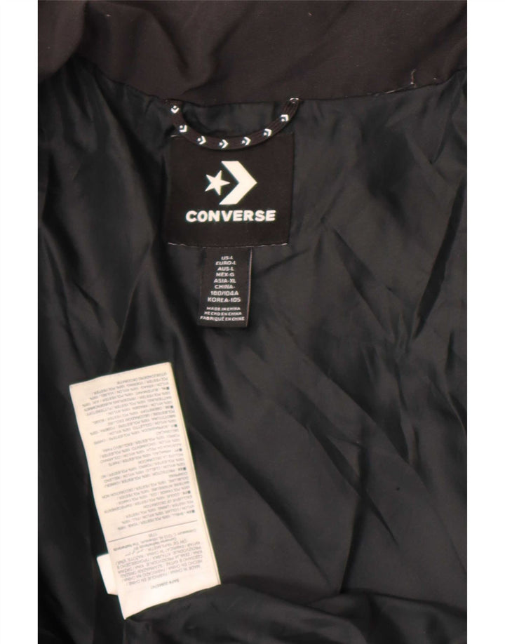Giacca imbottita da uomo Converse UK 40 Large Verde Colourblock Poliestere