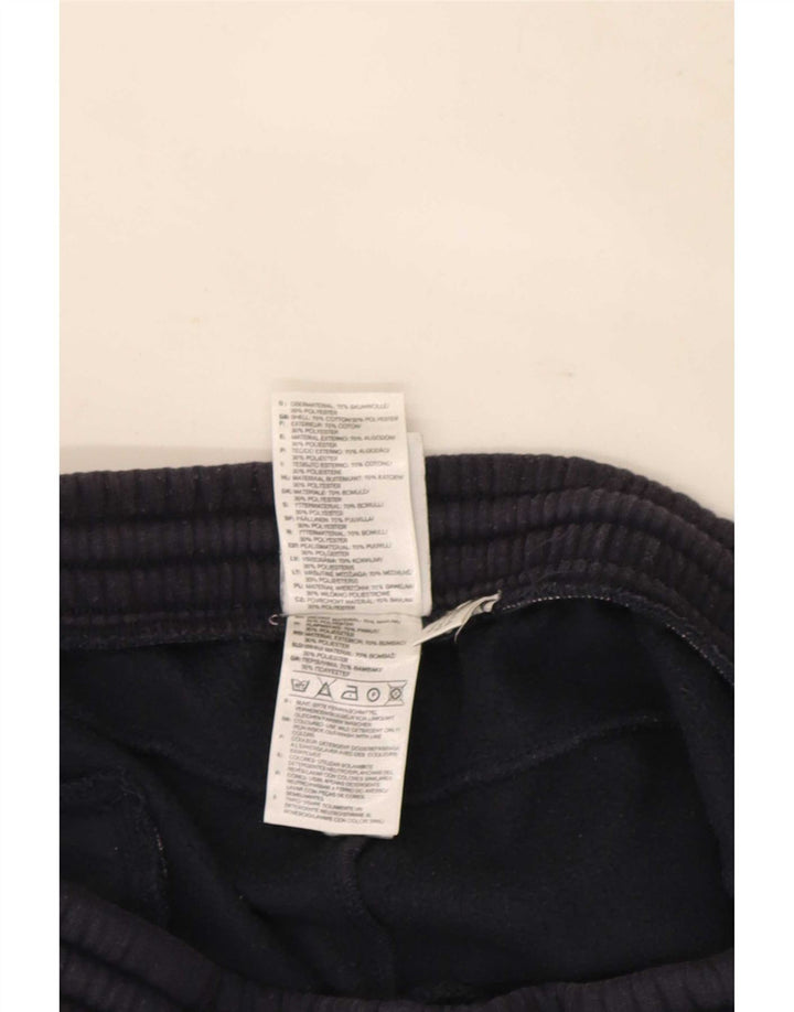 Pantaloni da tuta da uomo Adidas Large in cotone blu navy
