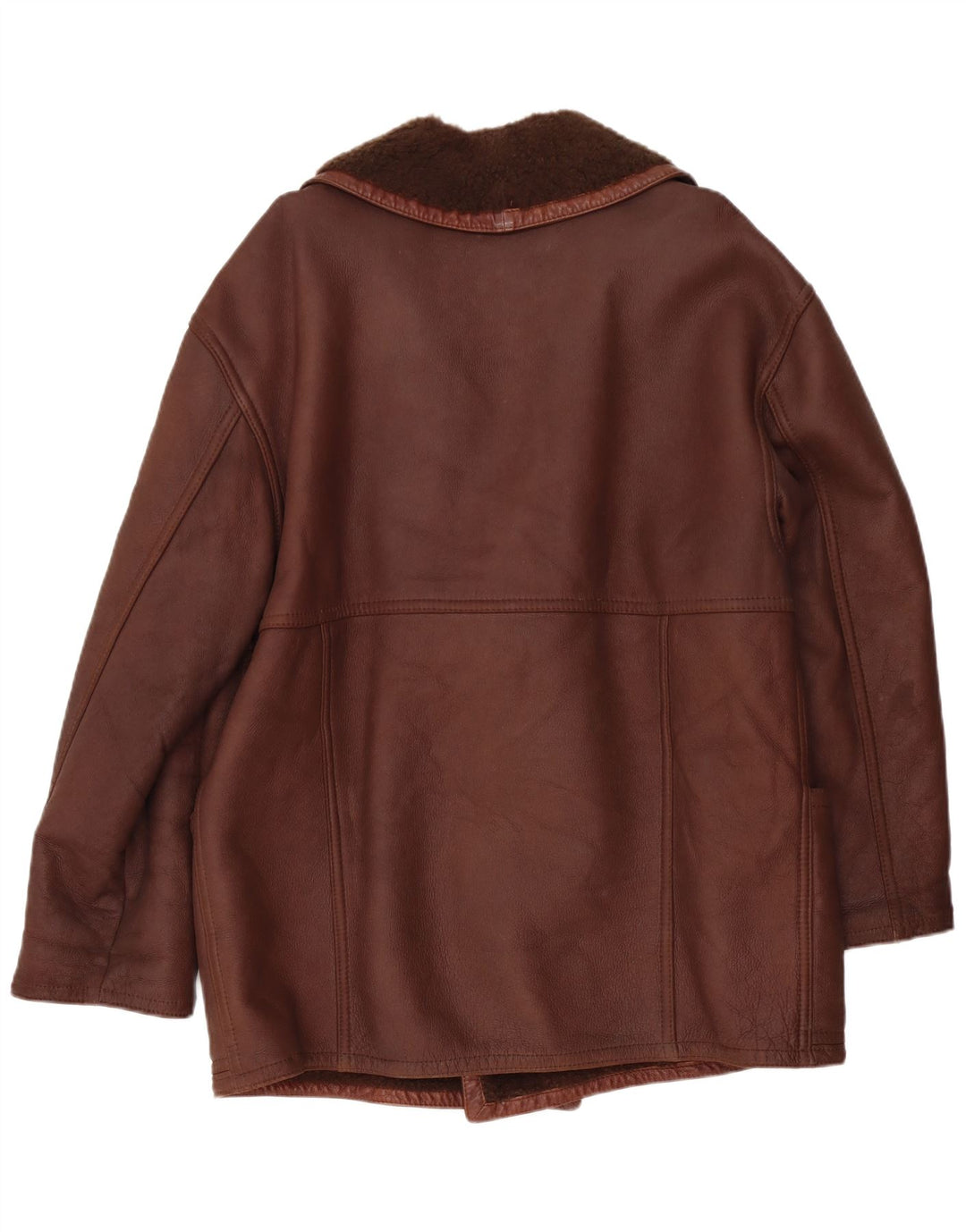 Giacca in shearling da uomo RUFF0 UK 40 grande marrone