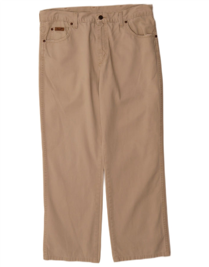 Pantaloni casual da uomo Wrangler W36 L29 cotone beige