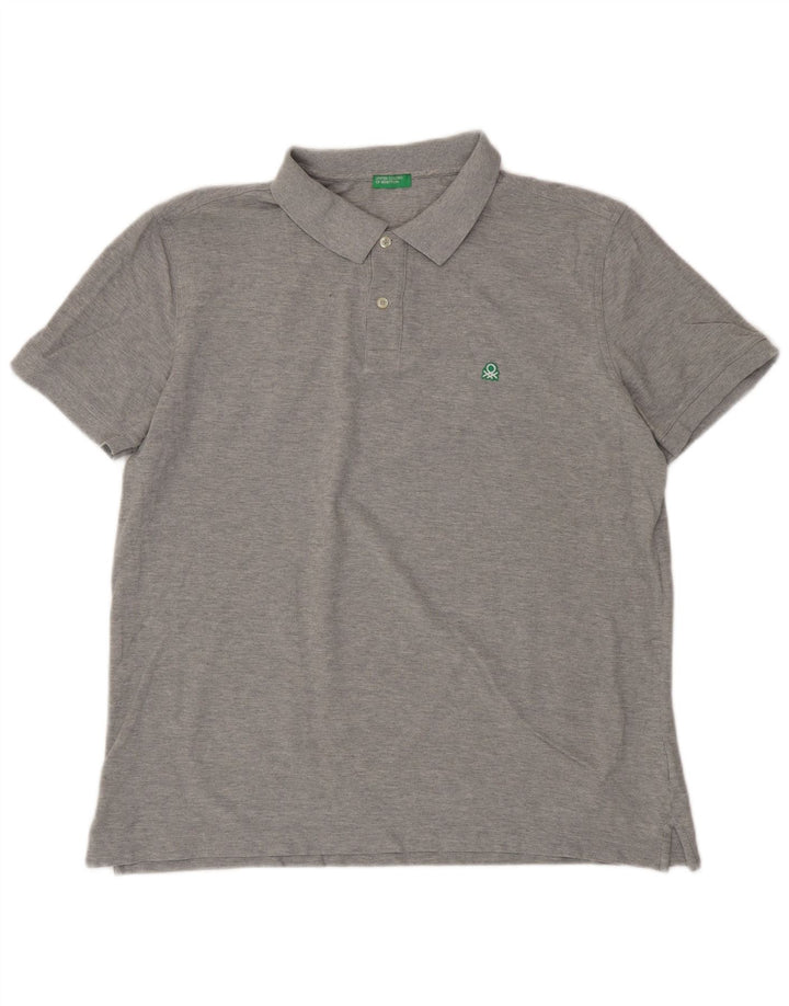 Polo Uomo BENETTON 2XL Cotone Grigio