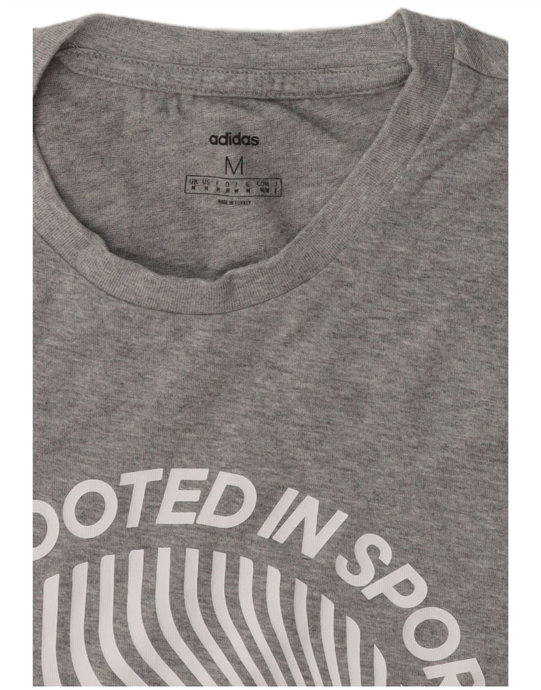 Maglietta grafica da uomo Adidas Top grigio medio chiazzato