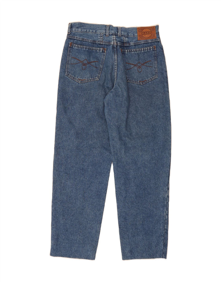 MASH Womens Straight Jeans IT 50 XL W33 L28 Blue Cotton Vintage Mash and Second-Hand Mash from Messina Hembry 