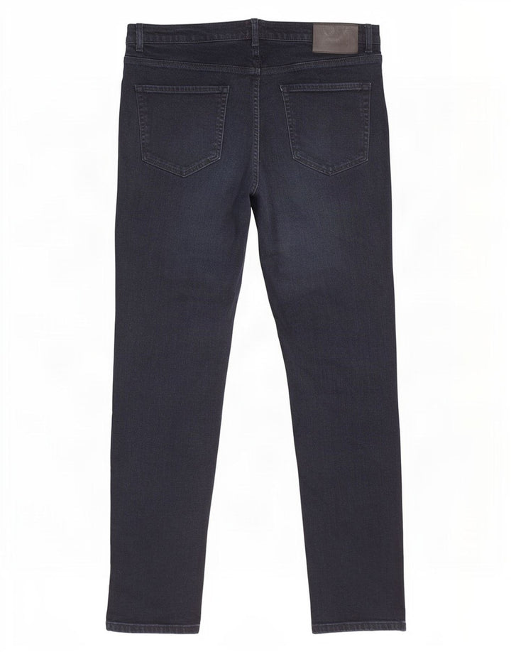 Jeans dritti da uomo Hugo Boss W32 L32 cotone blu navy