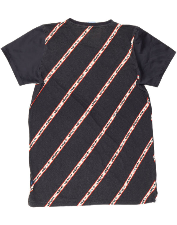 T-shirt grafica da donna Adidas Top UK 14 cotone blu navy medio