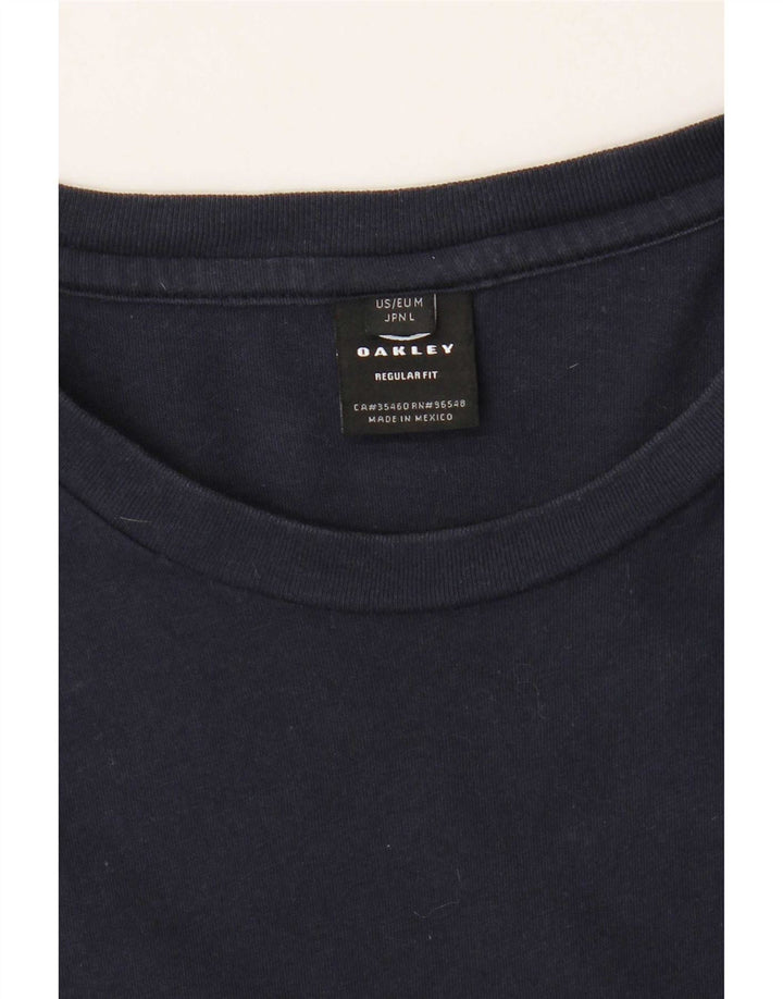 T-shirt Oakley da uomo con vestibilità regolare, media, blu navy floreale