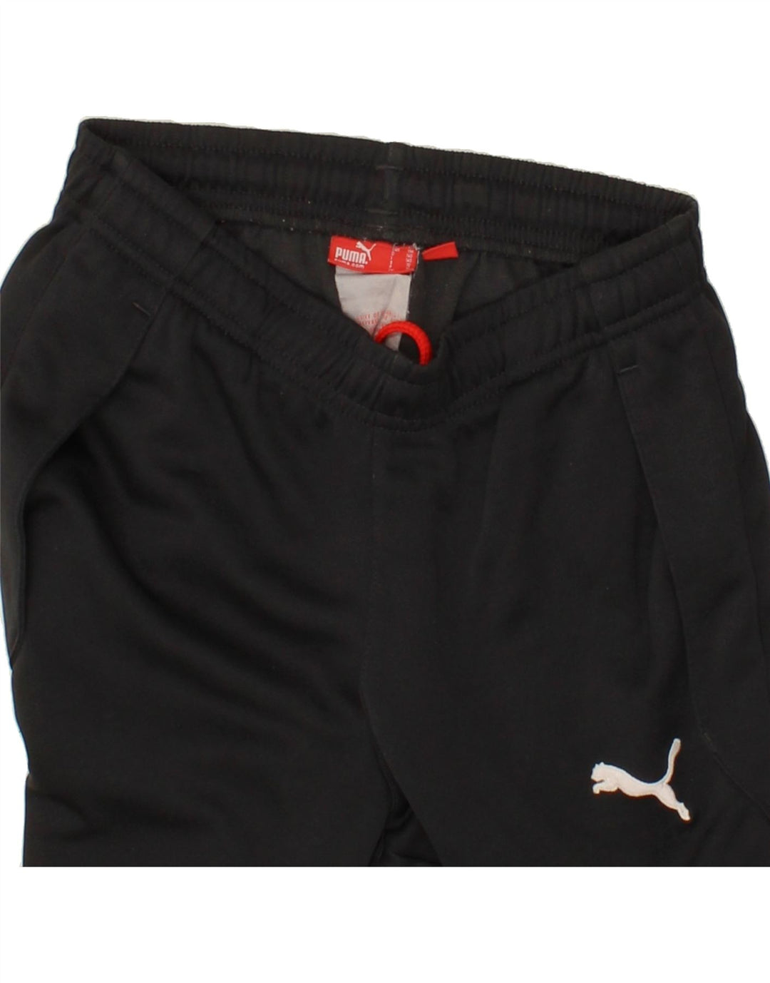 PUMA Girls Tracksuit Trousers 9-10 Years Medium Black Polyester Vintage Puma and Second-Hand Puma from Messina Hembry 