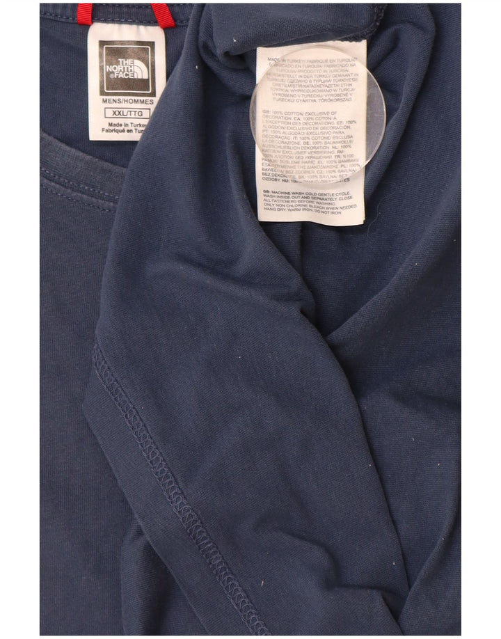 T-shirt grafica da uomo THE NORTH FACE Top 2XL cotone blu navy
