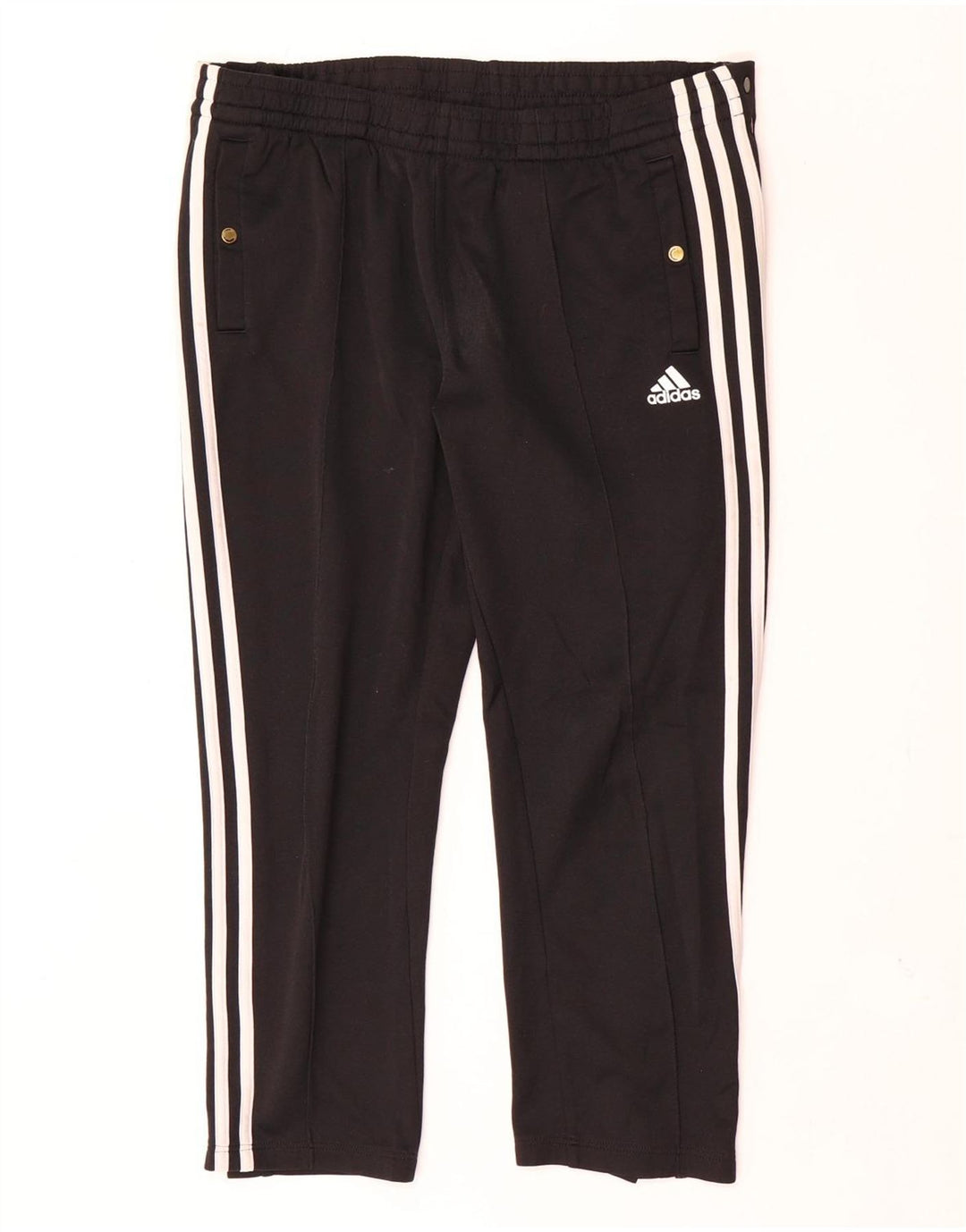 Pantaloni da tuta corti da donna Adidas UK 12/14 poliestere nero medio