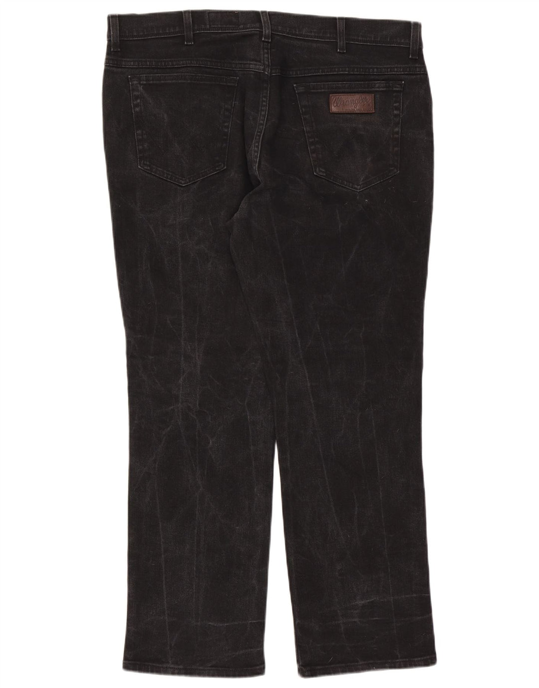 Jeans dritti elasticizzati Texas Wrangler da uomo W40 L30 cotone nero