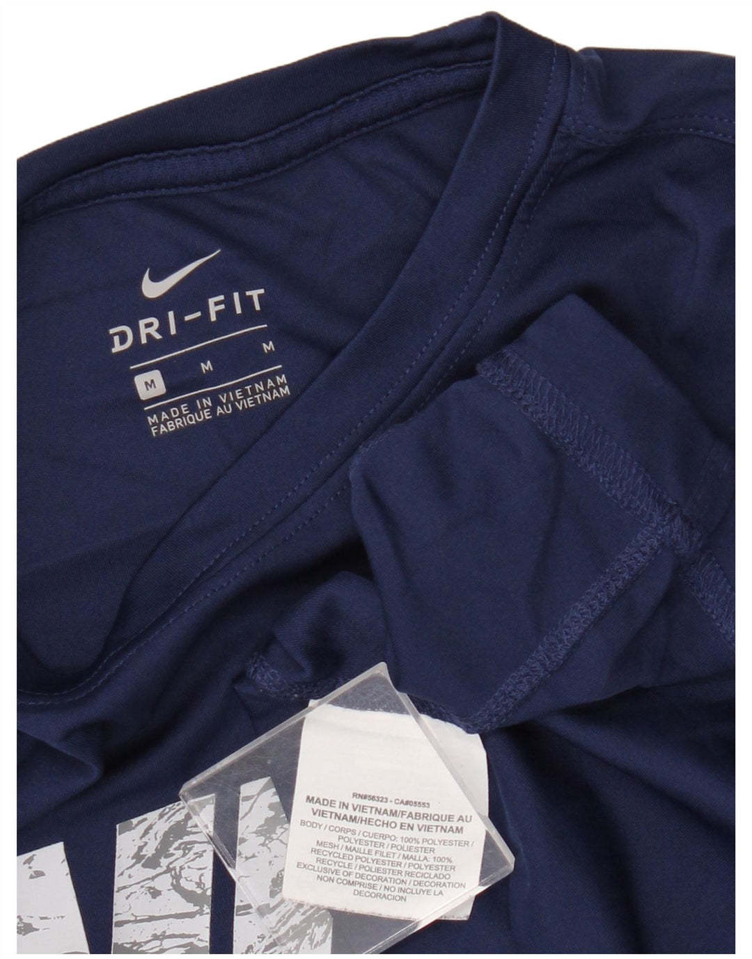 Top Nike da ragazzo Dri Fit Graphic manica lunga 10-11 anni medio blu navy
