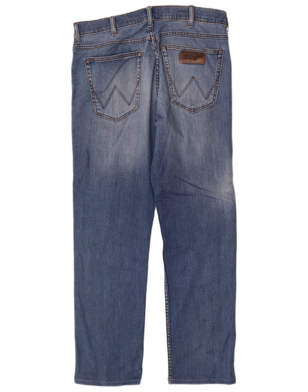 Jeans dritti da uomo Wrangler Greensboro W32 L28 cotone blu