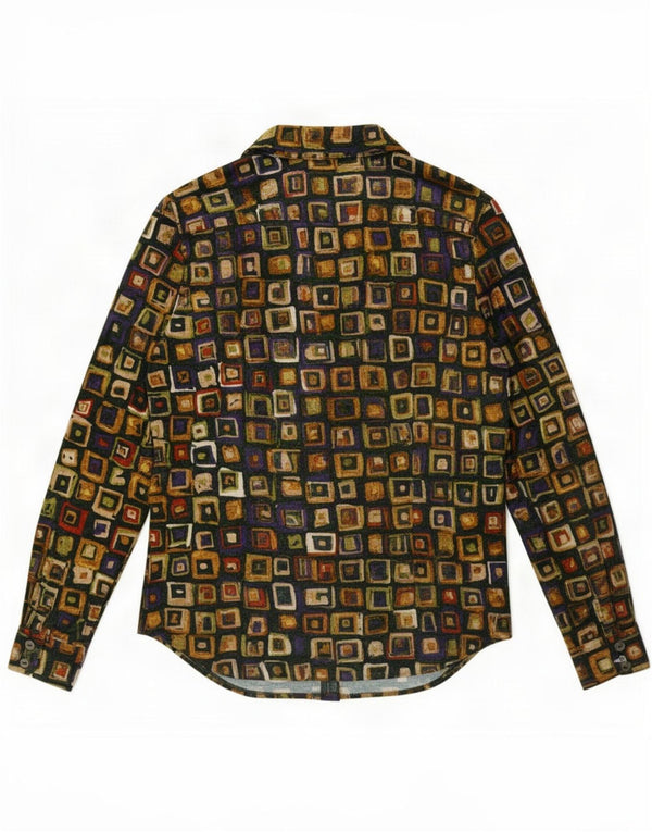Camicia Piu & Donna UK 12 Medium multicolore geometrica