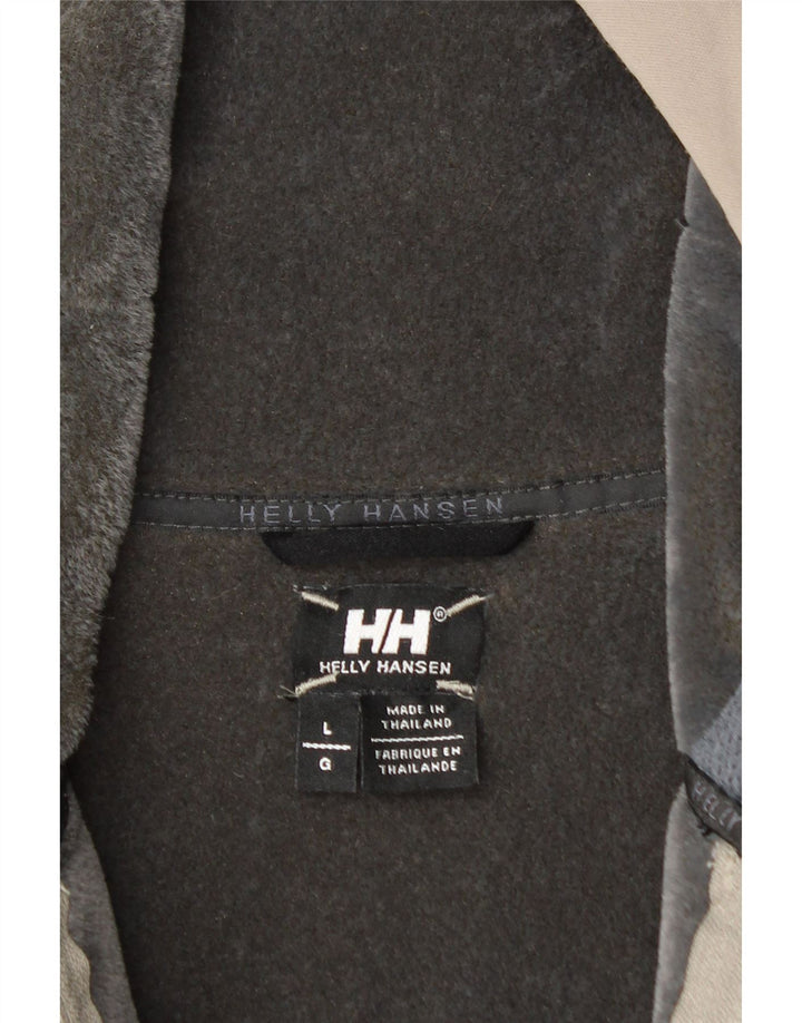 Giacca a vento con cappuccio da uomo HELLY HANSEN UK 40 Large Grigio Poliestere