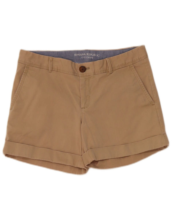Banana Republic Womens Chino Shorts US 4 Small W32 Beige Cotton