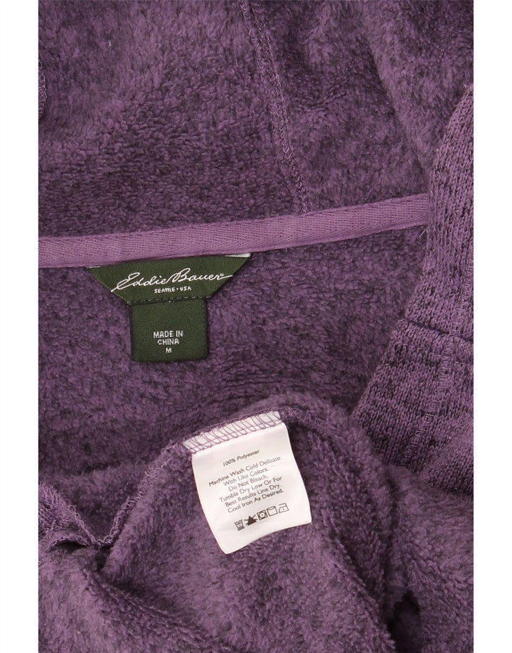 Maglione con cappuccio da donna EDDIE BAUER UK 14 Poliestere screziato viola medio
