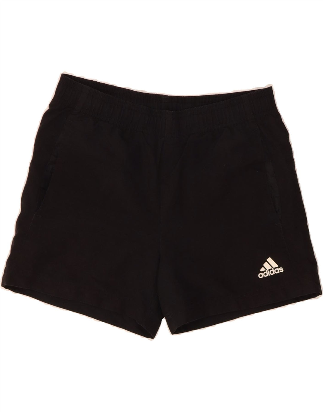 ADIDAS Womens Sport Shorts UK 12 Medium  Black Vintage Adidas and Second-Hand Adidas from Messina Hembry 