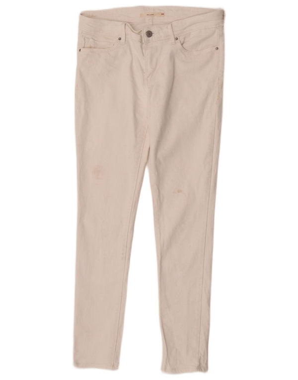 Levi's Womens 711 Skinny Jeans W28 L30 White Cotton