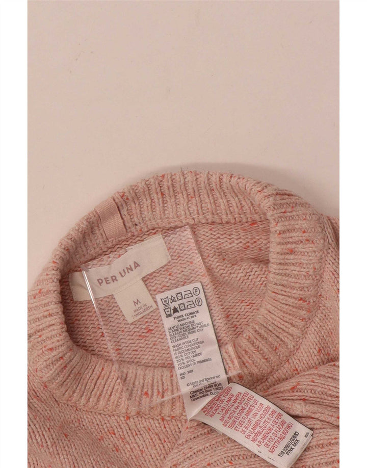 Maglione maglione con scollo a barca Marks & Spencer da donna Per Una UK 14 Rosa medio