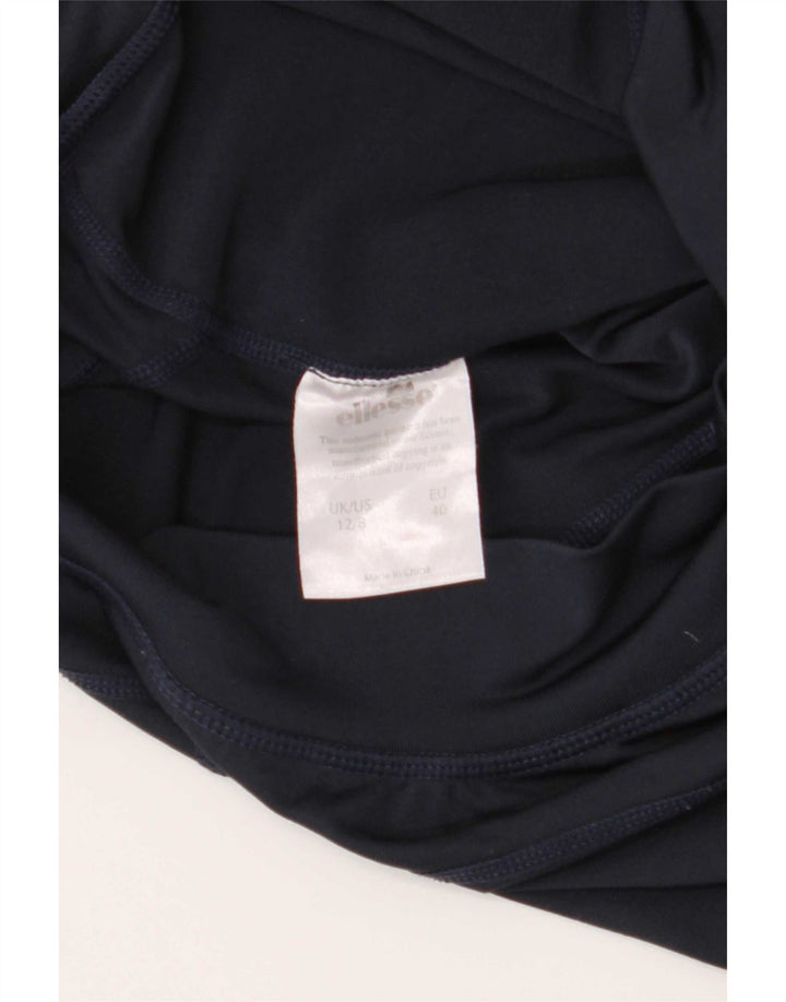 Leggings da donna Ellesse UK 12 Large Blu Navy Poliestere