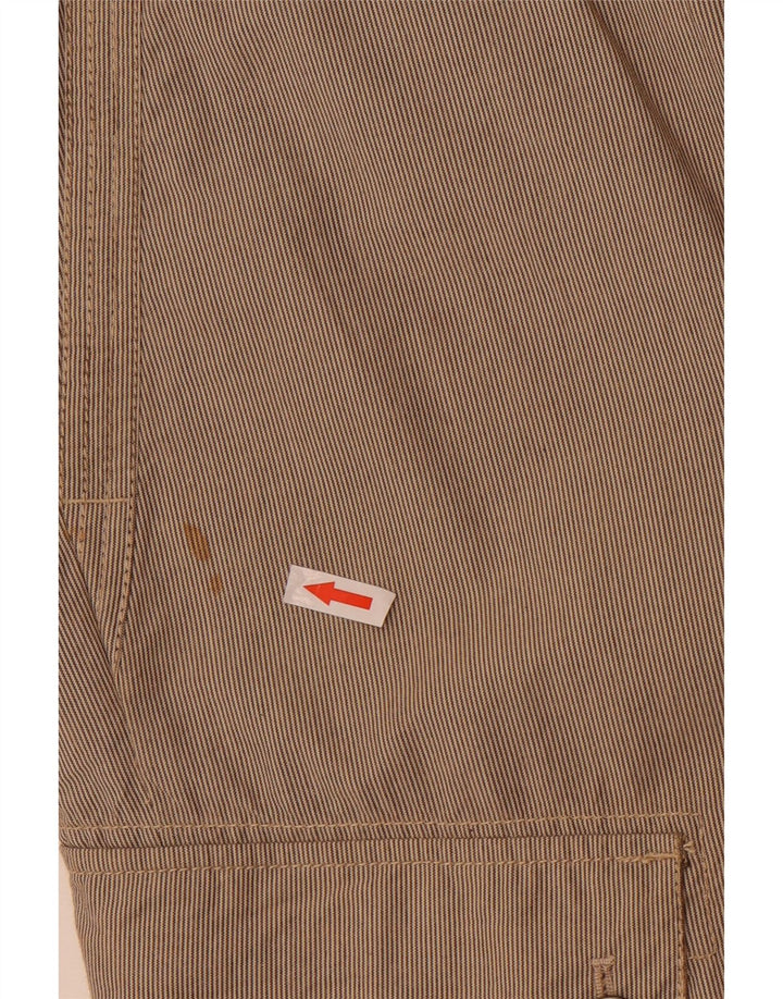 Bermuda cargo da uomo Guess W29 piccolo in cotone gessato marrone