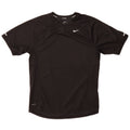 T-shirt Nike da uomo Dri Fit, top in poliestere nero medio