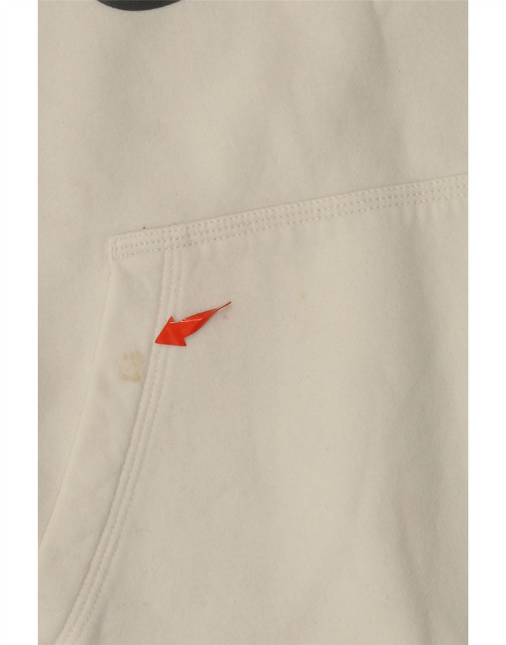 Felpa con cappuccio NIKE da ragazzo con vestibilità grafica standard, 10-11 anni, colore bianco medio