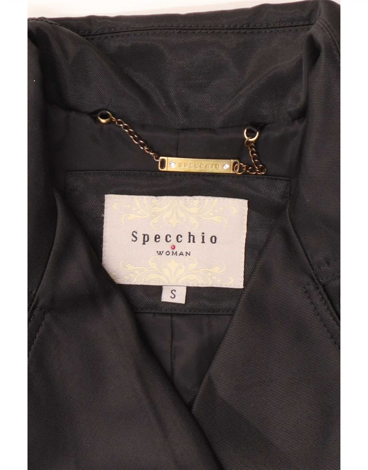 Trench da donna Specchio UK 10 piccolo poliestere nero