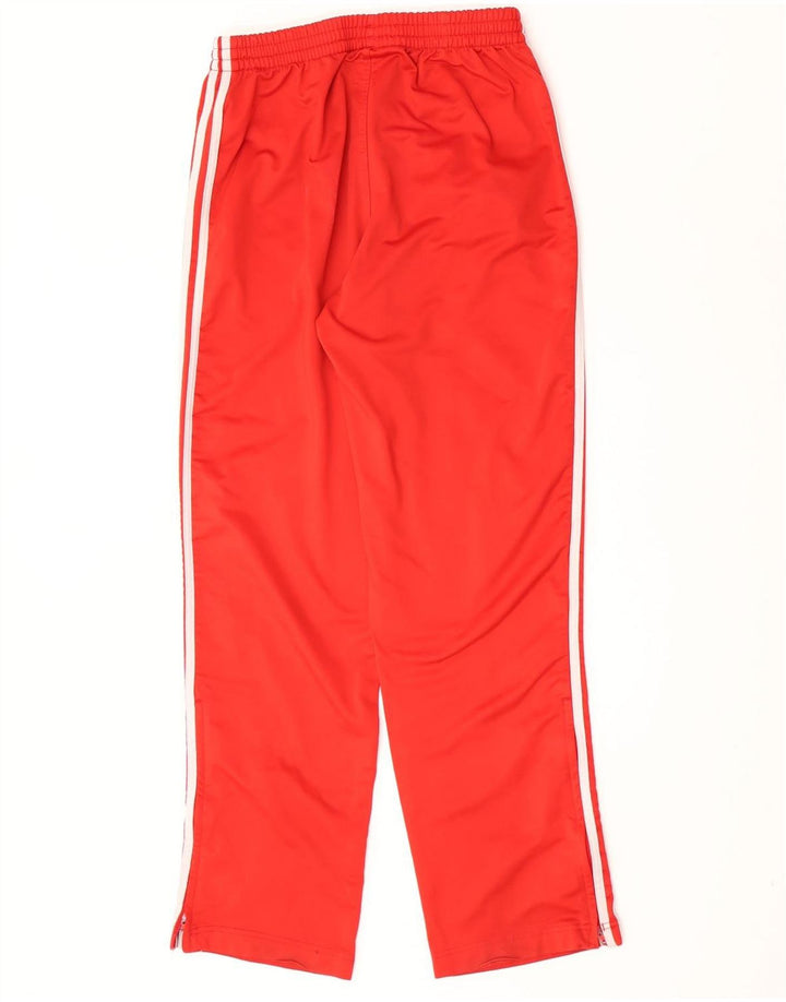 Pantaloni da tuta da uomo Adidas in poliestere rosso medio