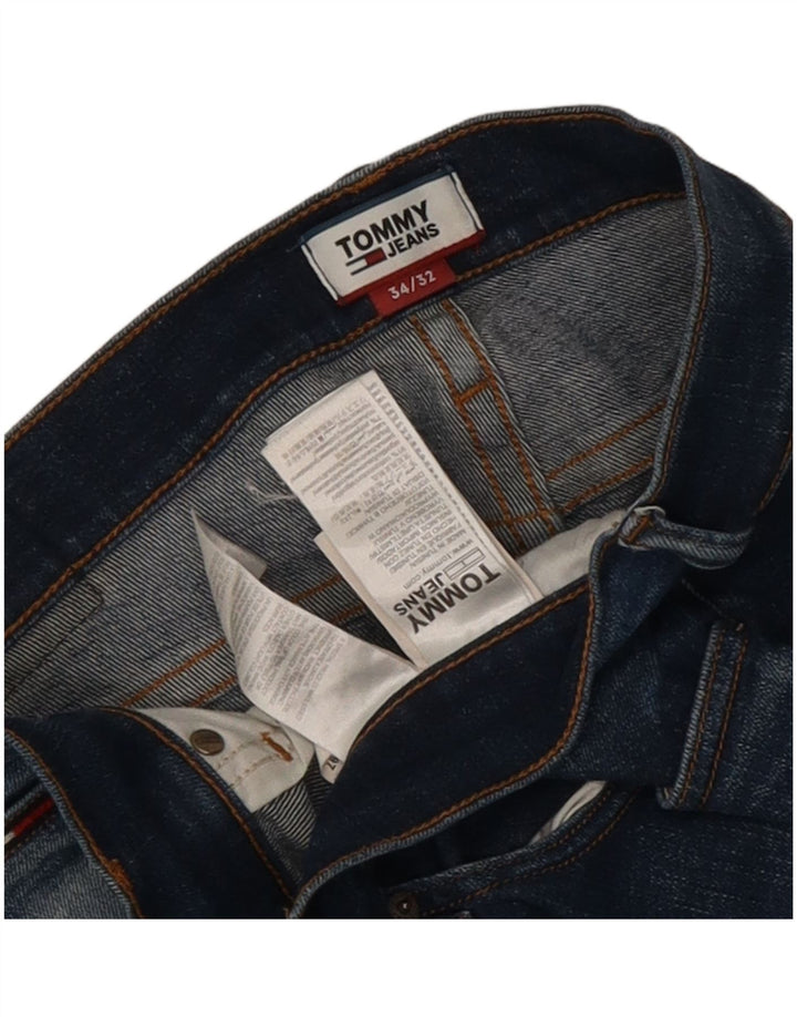 Jeans dritti da uomo Tommy Hilfiger W34 L32 cotone blu