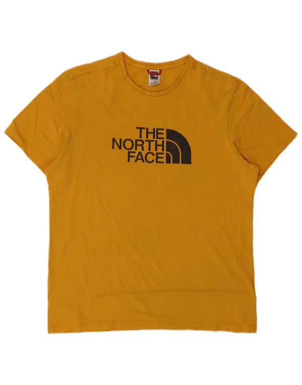 T-shirt grafica da uomo The North Face Top grande in cotone giallo