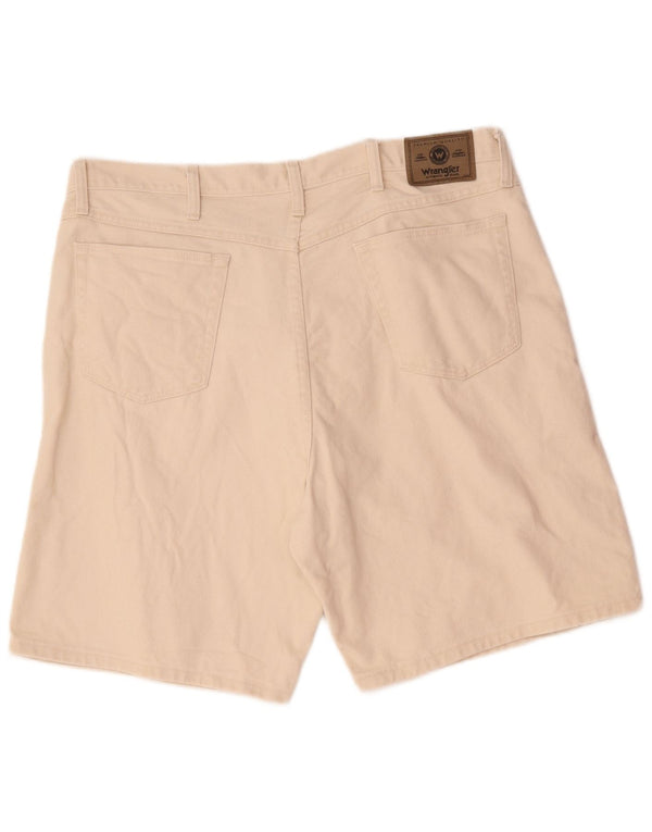 Pantaloncini di jeans da uomo Wrangler W40 XL in cotone beige