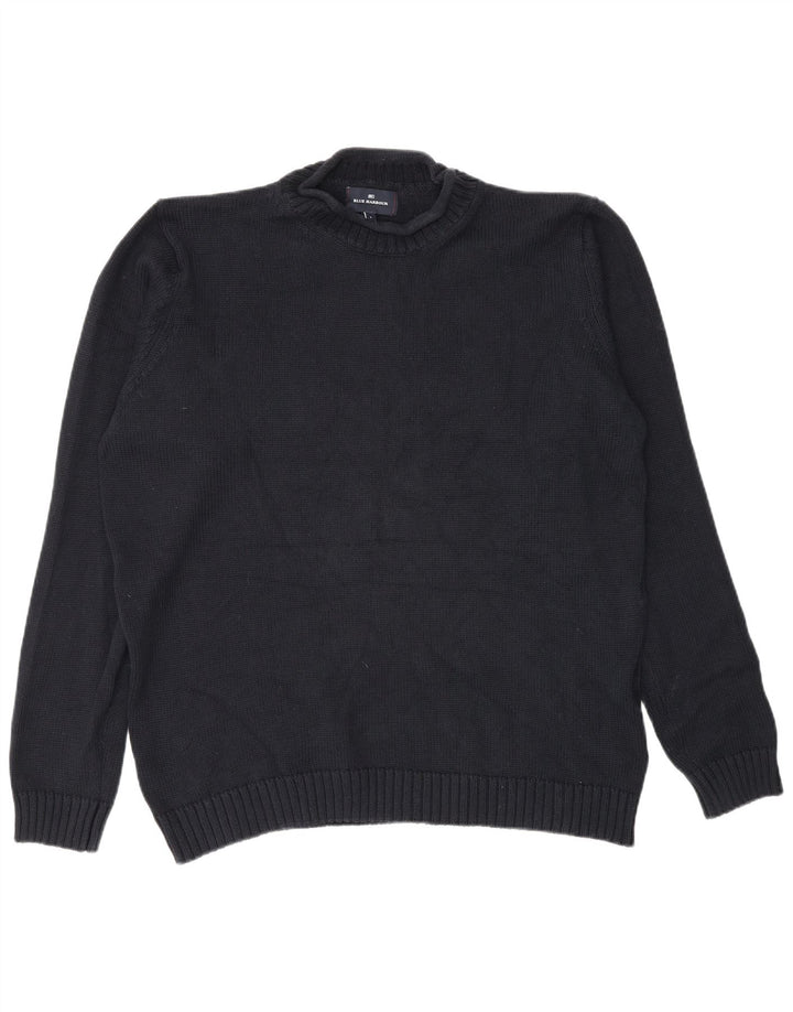 Maglione maglione a collo alto da uomo Marks & Spencer grande blu navy