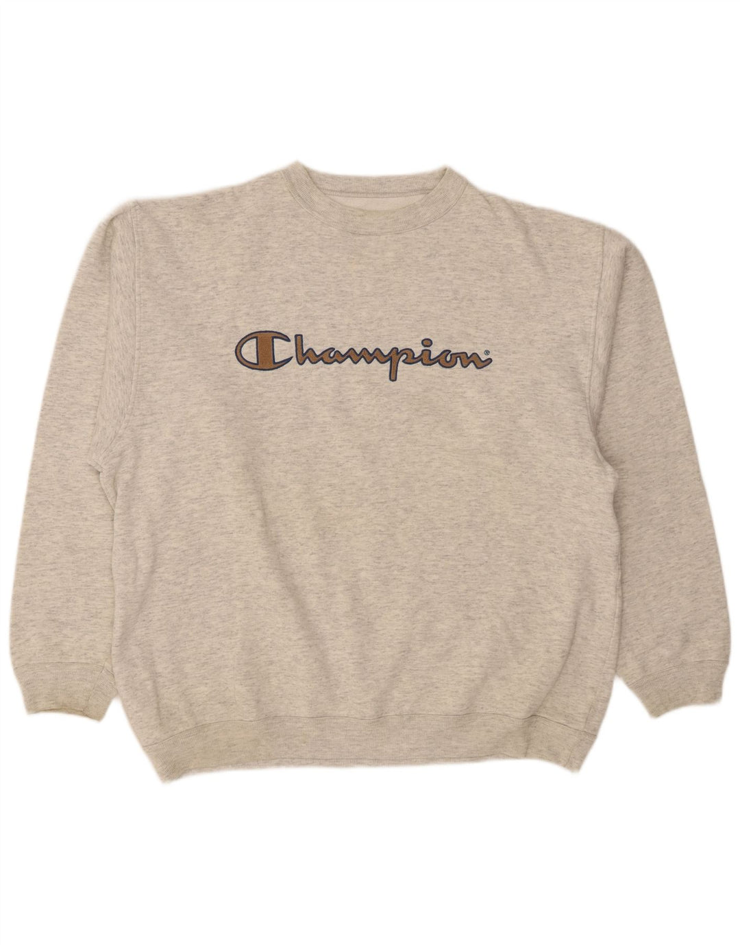 Felpa grafica da uomo Champion Jumper XL in cotone chiazzato grigio