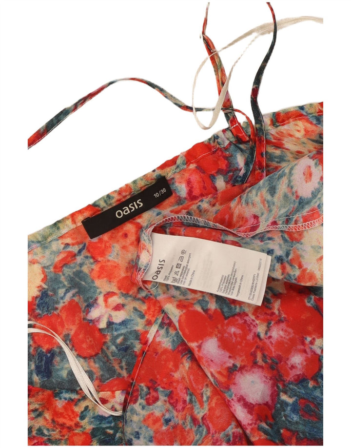 Canottiera da donna Oasis UK 10 piccola in poliestere floreale multicolore