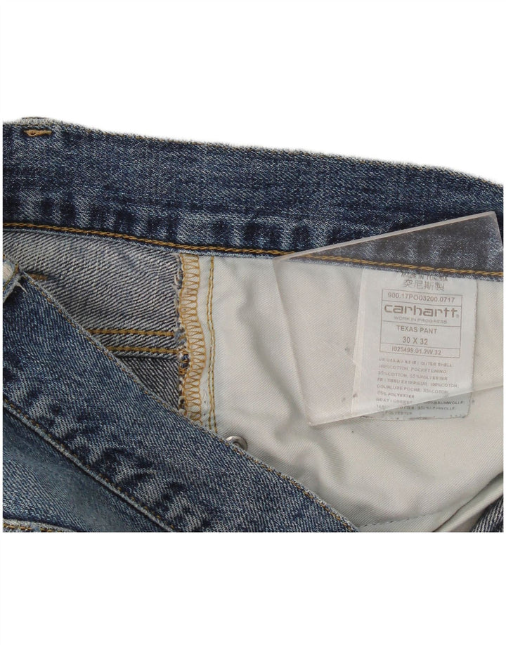 Jeans slim invecchiati Texas da donna Carhartt W30 L32 cotone blu