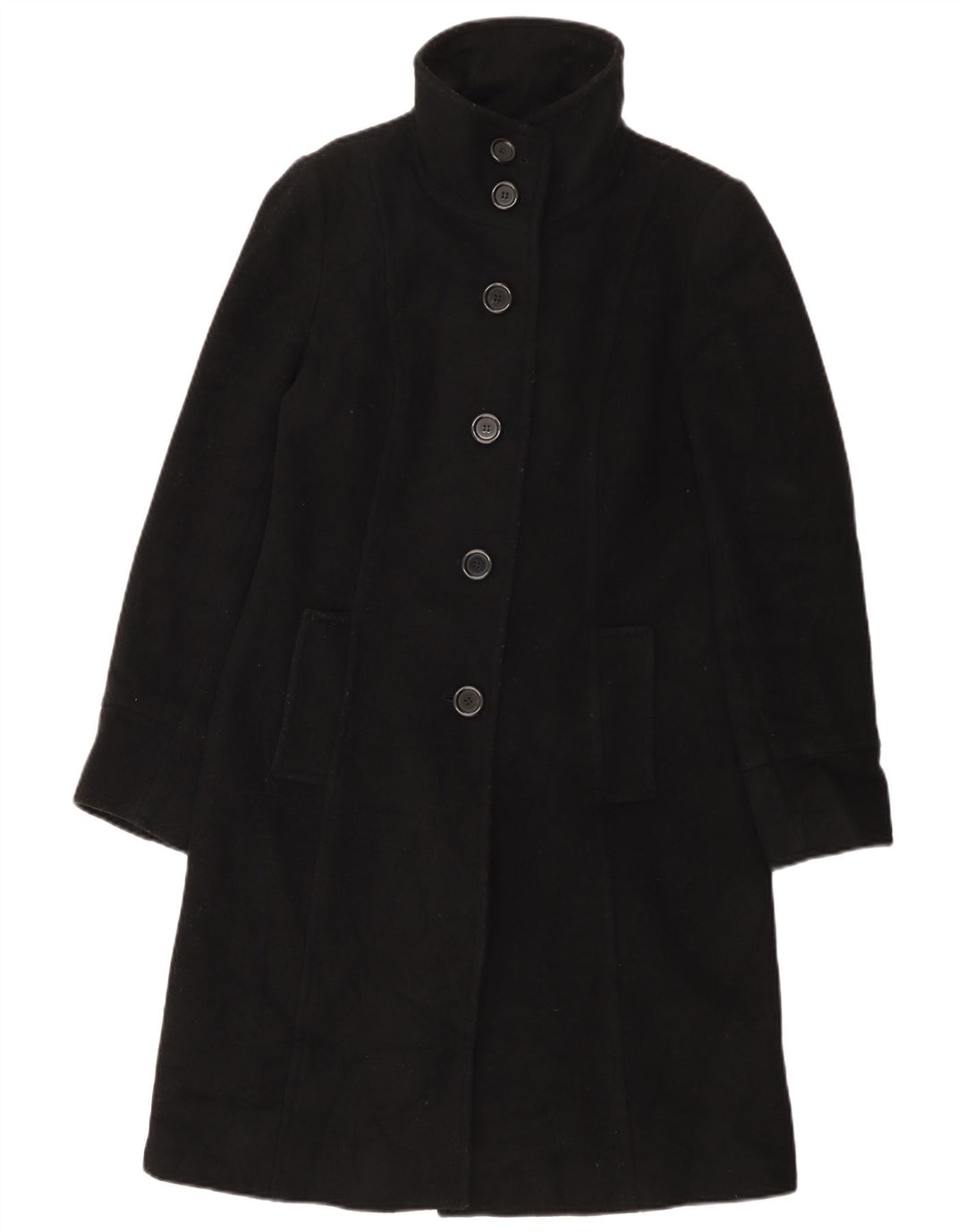Cappotto Zara da donna UK 12 medio in lana nera