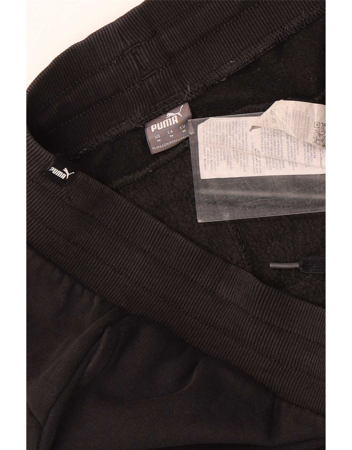 Pantaloni da tuta da uomo Puma Joggers Medium Black Cotton