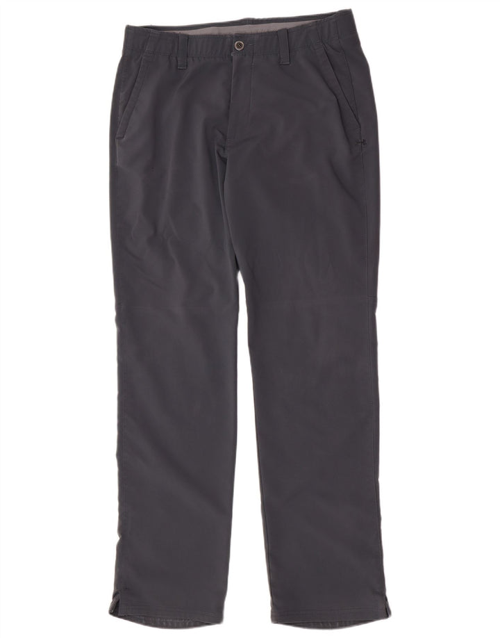 Pantaloni chino regolari da uomo Under Armour W34 L34 poliestere grigio