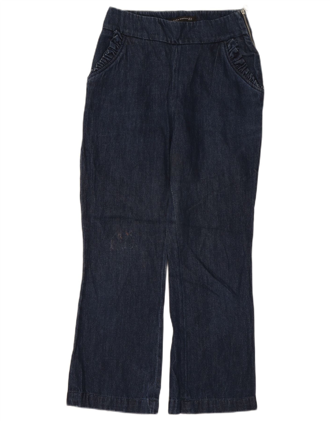Jeans Bootcut Donna Zara XS W24 L26 Blu Navy